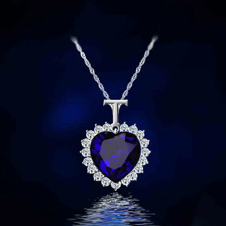 

New Titanic Heart of the Ocean rhinestones Crystal Chain High quality Pendant Necklace Jewelry CND137