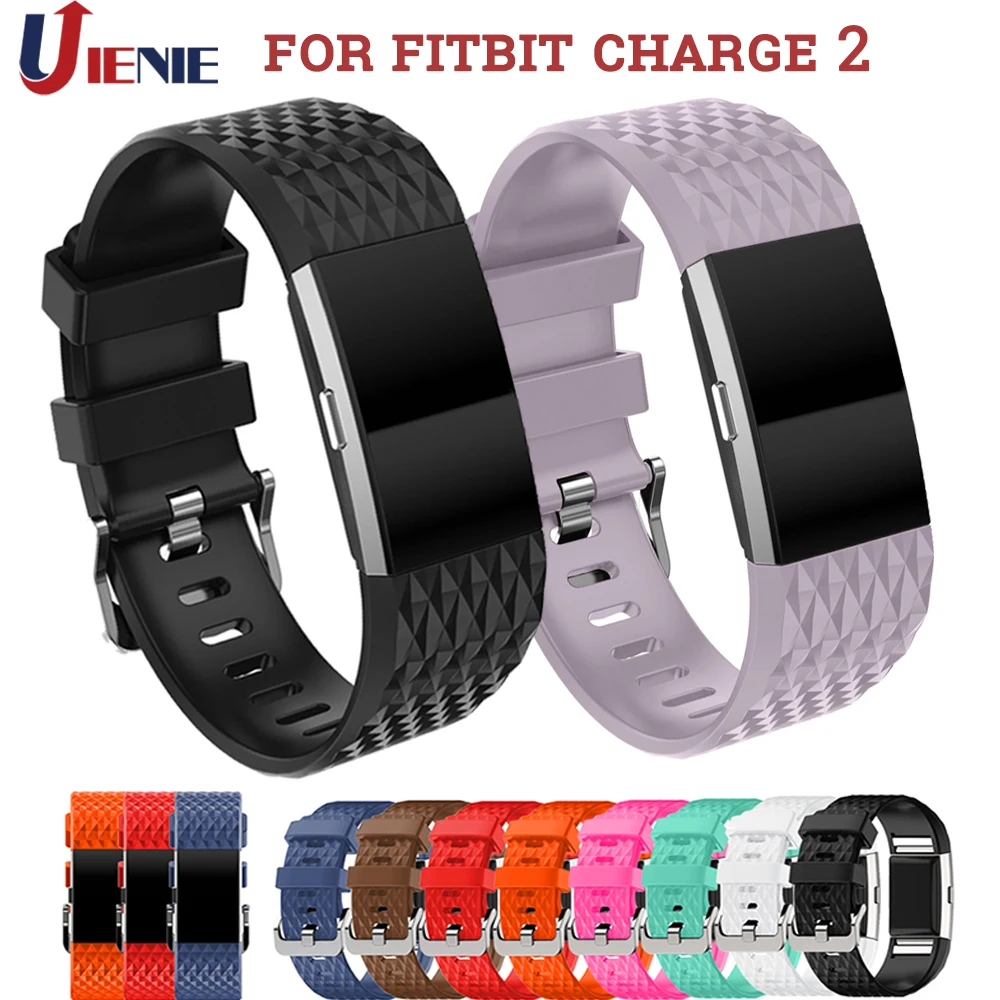 Силиконовые ремешки ремешок для Fitbit Charge 2 Смарт часы спортивный сменный Браслет