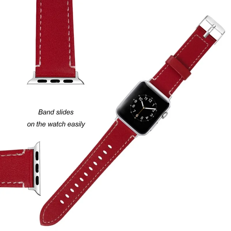 Joyozy кожаный браслет часы ремешок для apple 38 мм 42 iwatch аксессуары браслет|Ремешки