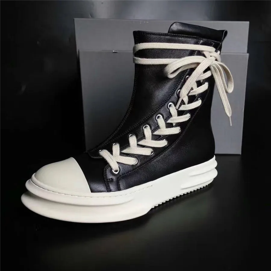 Новинка 2017 года зимние высокие сапоги из воловьей кожи с высоким берцем на