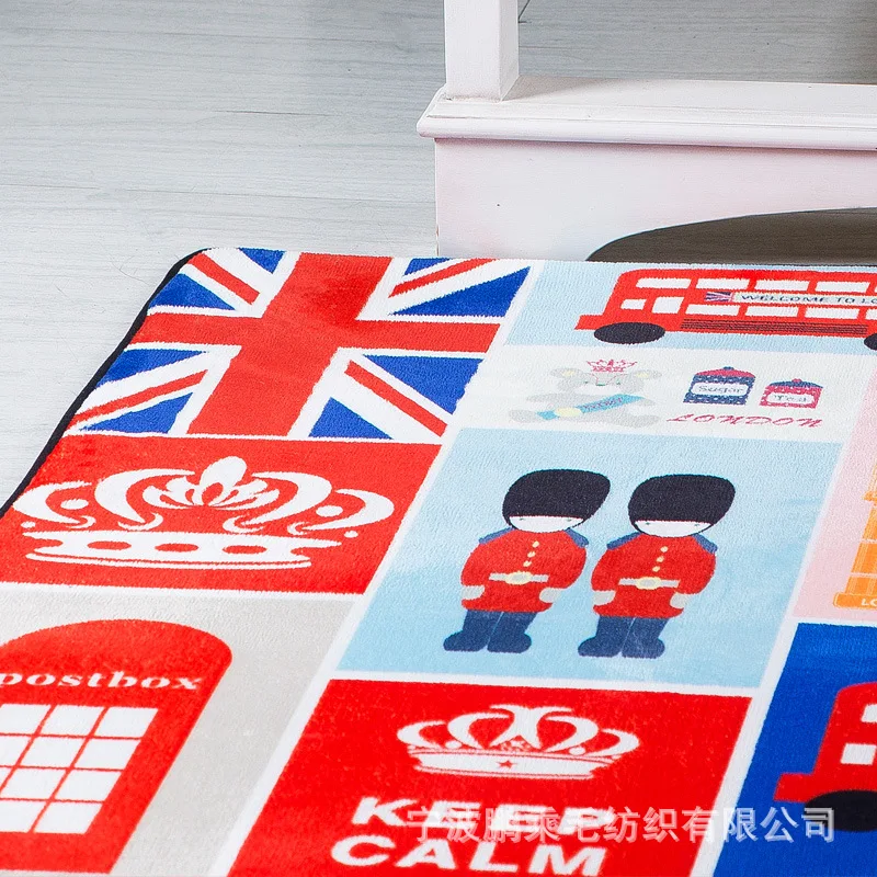 Нескользящий коврик с британским флагом Нескользящие водонепроницаемые коврики