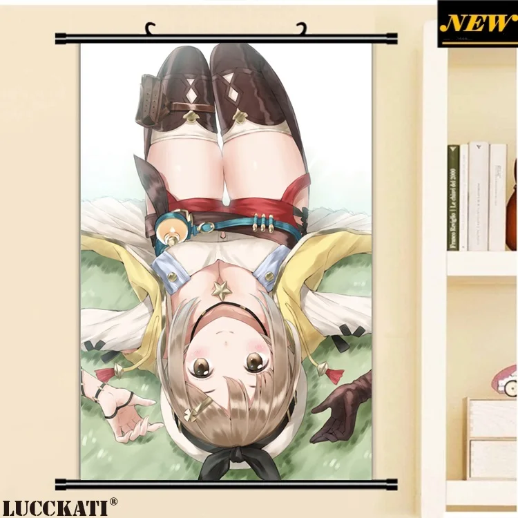 40X60 см ателье Ryza игровая серия Reisalin Stout Сексуальная лоли клитор мультфильм плакат с героями аниме картина прокрутки холст живопись