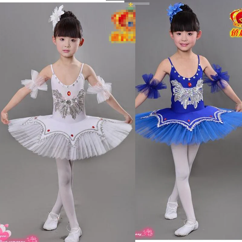 Детский желтый белый костюм лебедя для танцев детский балетный сценический