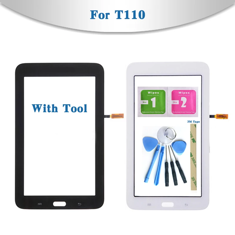 Для samsung Galaxy Tab 3 Lite 7,0 SM-T110 SM-T111 T110 T111 планшет сенсорный экран дигитайзер сенсор передняя внешняя стеклянная панель объектива