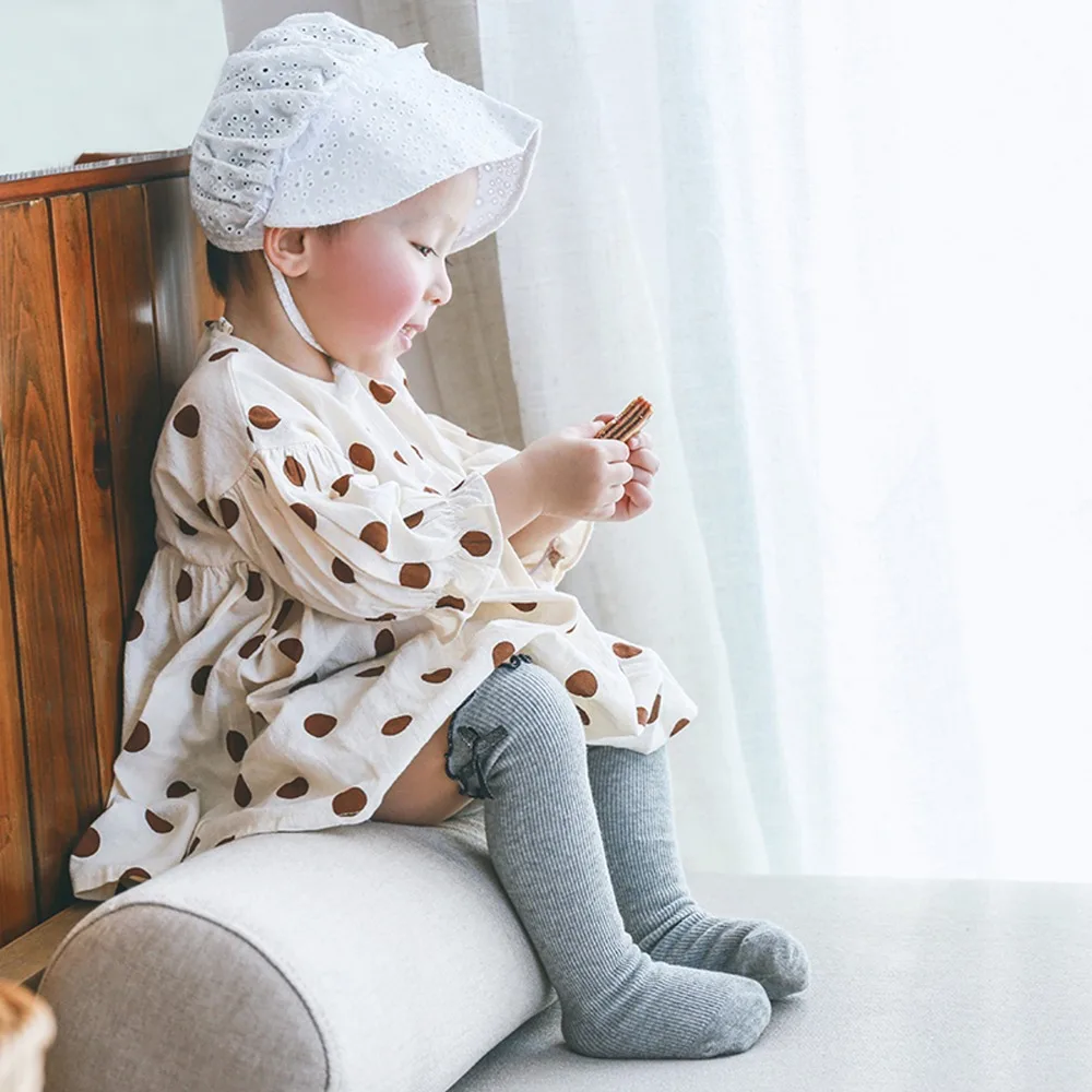 MIBAO/1 предмет новые носки для малышей длинные мягкие хлопковые до колена с большим