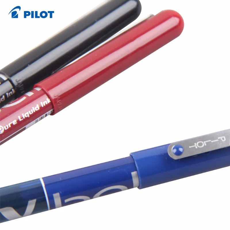 6 шт. Pilot V шариковая BL-VB5 6 шт./лот чистая жидкость чернил гелевая ручка черный/синий Супер Гладкие Пишущие принадлежности