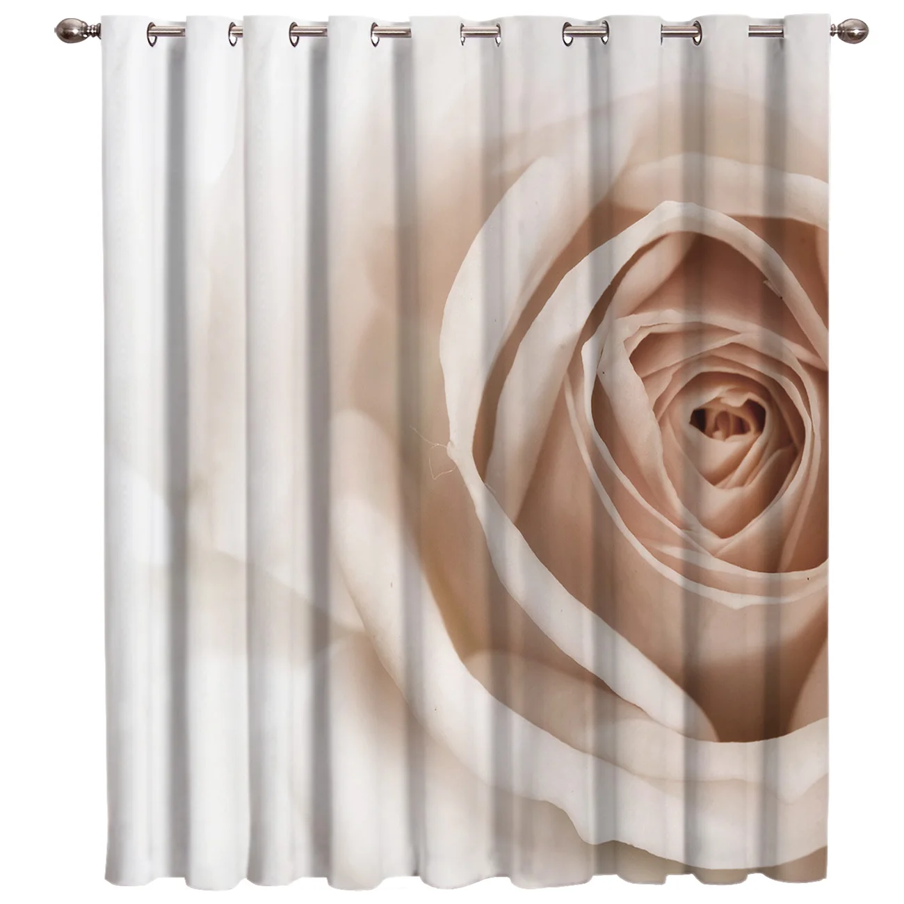 3D белая роза жалюзи Ванная комната Декор Спальня домашние портьеры идеи