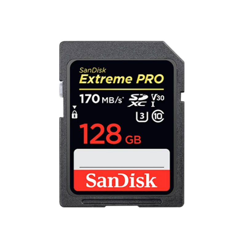 Карта памяти SanDisk Extreme Pro Флеш карта SDHC SDXC SD Card 64 gb 128 256 Class 10 C10 U3 V30 UHS-I для Камера