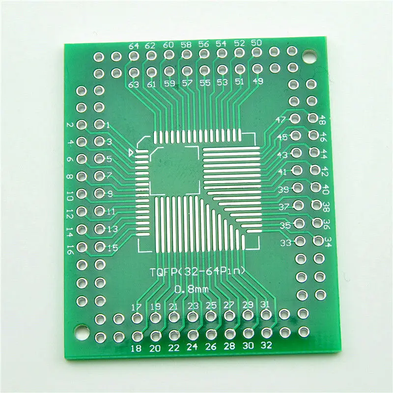 Glyduino FQFP TQFP LQFP 32 44 64 80 100 Для DIP адаптера пластины PCB платы