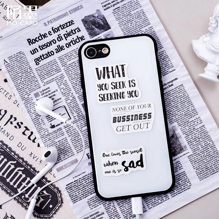 Наклейки AAGU 46 шт./лот в виде английских букв японские/на заказ/канцелярские