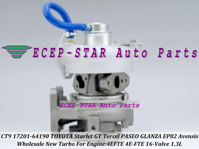 CT9 17201-64190 17201-55030 Турбокомпрессор Для TOYOTA Starlet GT Tercel EP82 EP91 97-Avensis CT 220 97-07 4 Ette 4E-FTE 1.3L |