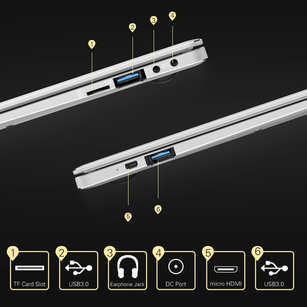 Jumper EZbook X4 ноутбук 14 0 ''Win10 Apollo Lake J3455 четырехъядерный 1 5 ГГц 6 ГБ 128 2MP 2 4G/5G wifi ПК ips