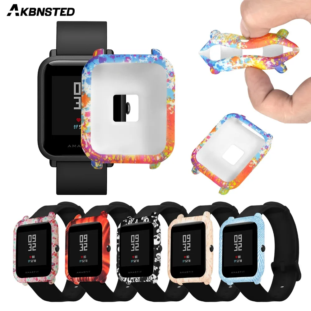 AKBNSTED ТПУ Мягкий защитный силиконовый Полный Чехол для Huami Amazfit Bip молодежи Watch Sport