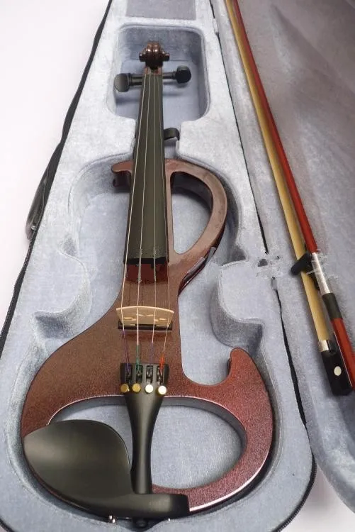 4/4 музыкальные инструменты электрическая скрипка с бантом ручная работа|instrument