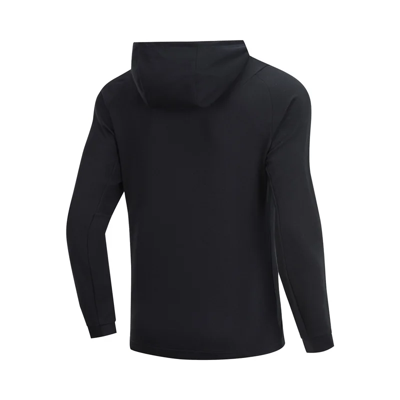 Li-Ning мужская тренировочная серия толстовка с 3D облегающим капюшоном из 100% хлопка