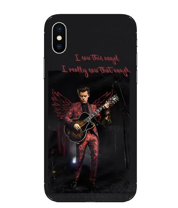 One Direction tattoos Harry Styles pink flowers Soft Silicone Phone Cases Cover for iphone 5 5S SE 6 6S Plus 7 8 XR XS Max | Мобильные
