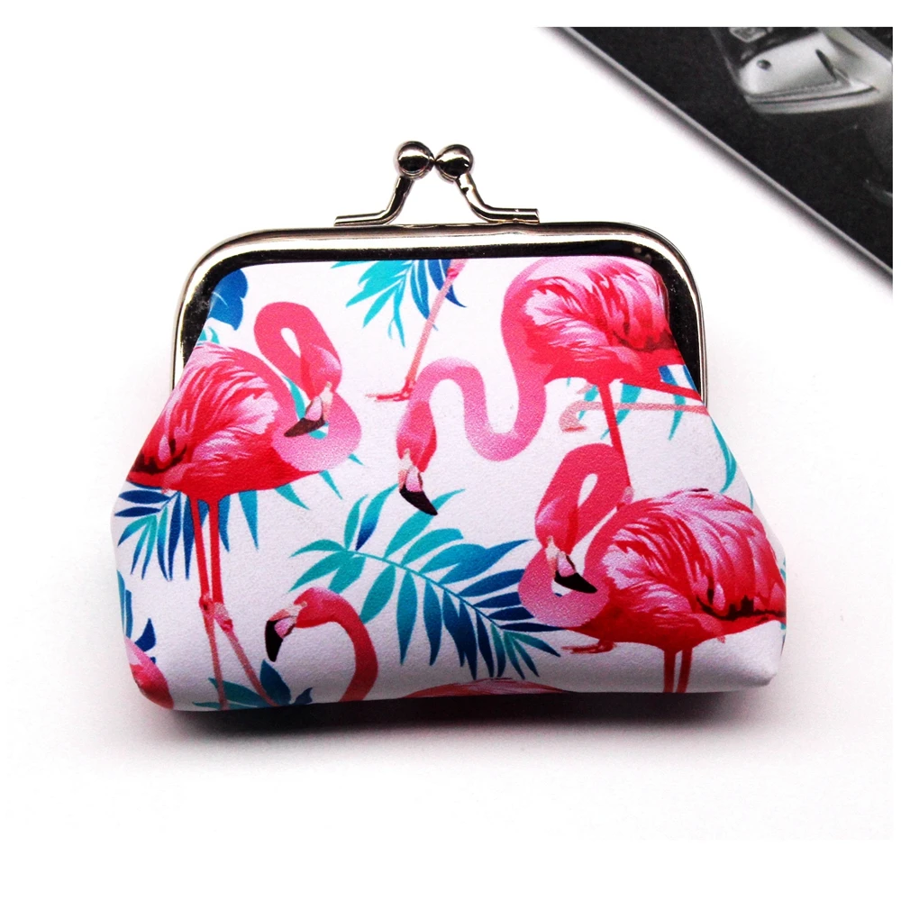 Flamingo 8 Новинка, милый кошелек для девушек, Женский кошелек из искусственной кожи с рисунком фламинго, кошелек для монет, женский клатч, кошелек для мелочи, женская сумка для монет - Цвет: Flamingo 8