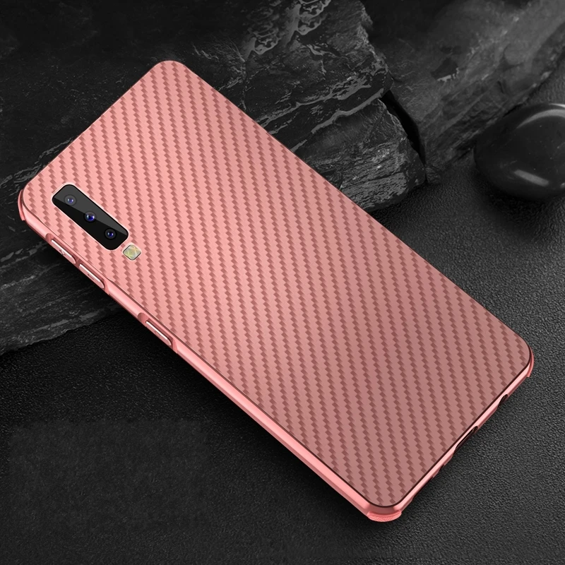 Чехол для samsung Galaxy A7 A750, оригинальная металлическая алюминиевая рамка, чехол из углеродного волокна для samsung Galaxy A9 A9s, чехол