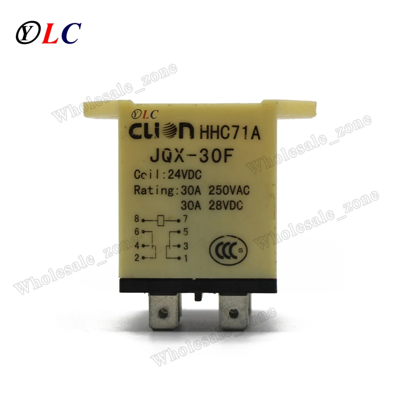 Новый JQX-30F DC 24V Катушка Напряжение 8 Pin миниатюрные постоянного тока