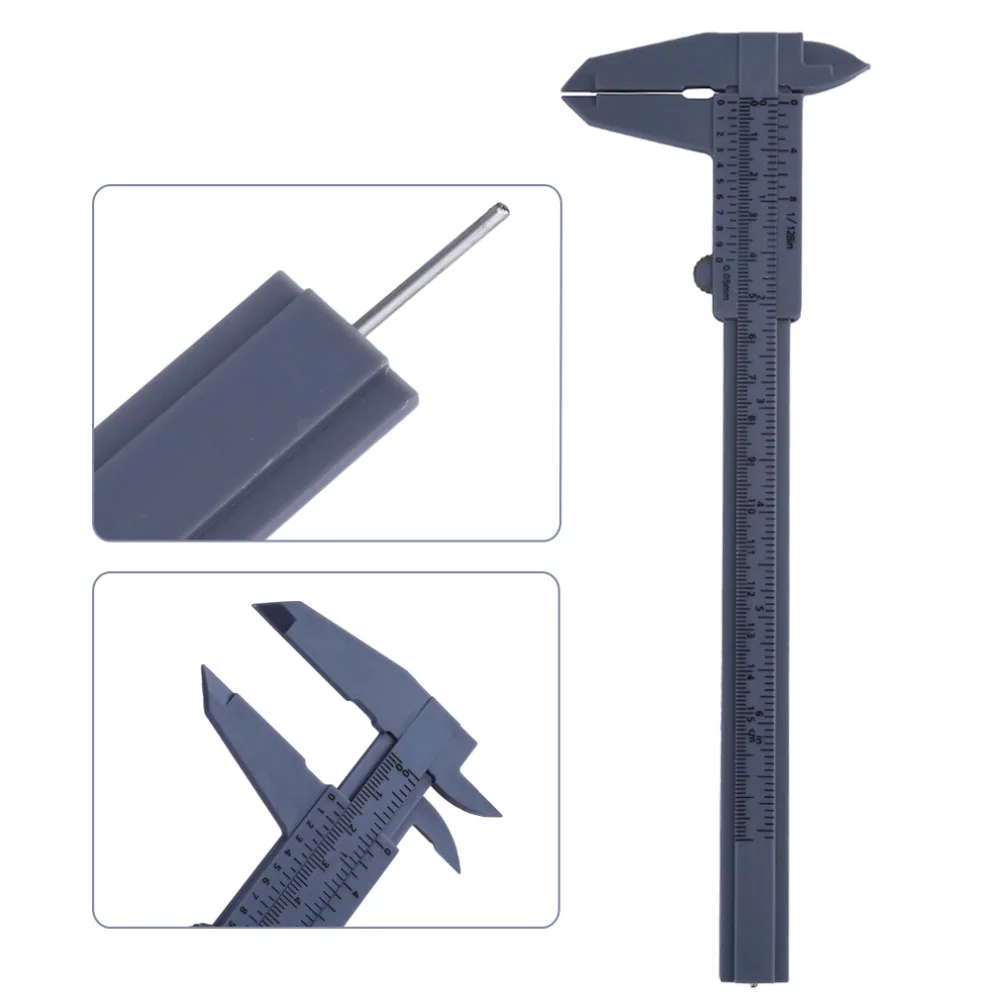 OUTAD Новое поступление 1 шт. 6 дюймов 150 мм Пластик правитель раздвижные Gauge