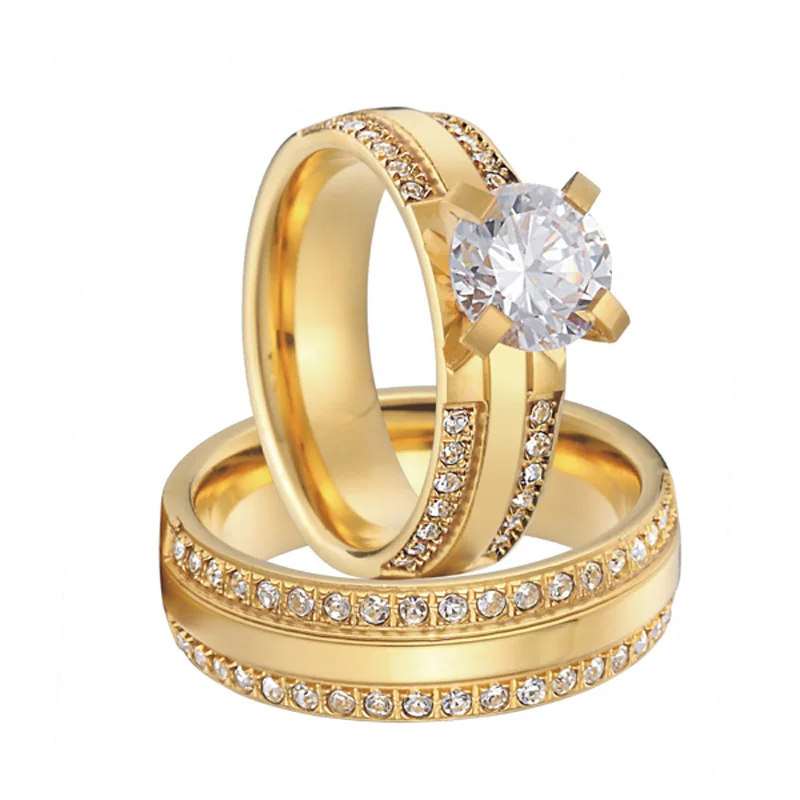 

Роскошное Женское Обручальное кольцо с кубическим цирконием золотого цвета на заказ, женские обручальные кольца для женщин