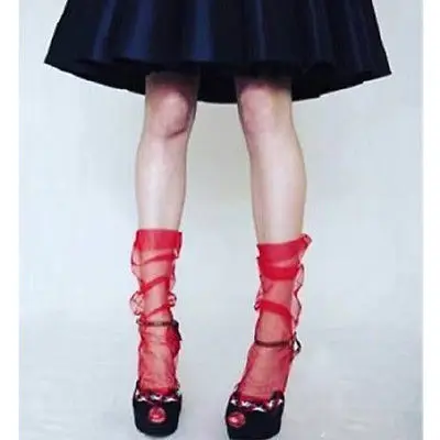 Разноцветные женские ультратонкие короткие шифоновые носки до щиколотки для