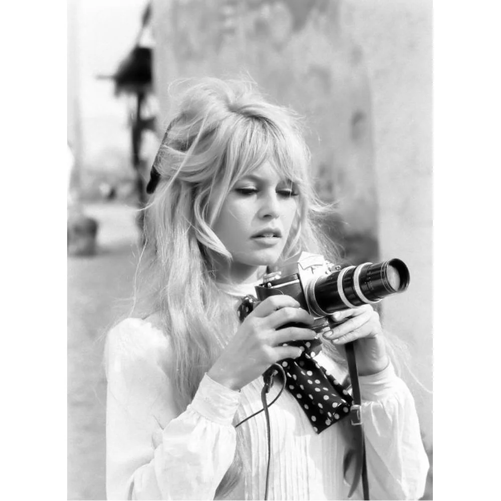 2 Brigitte Bardot Французский модный плакат холст скандинавский черно-белая модель фото винтажная картина стены Искусство домашний декор - Цвет: 2