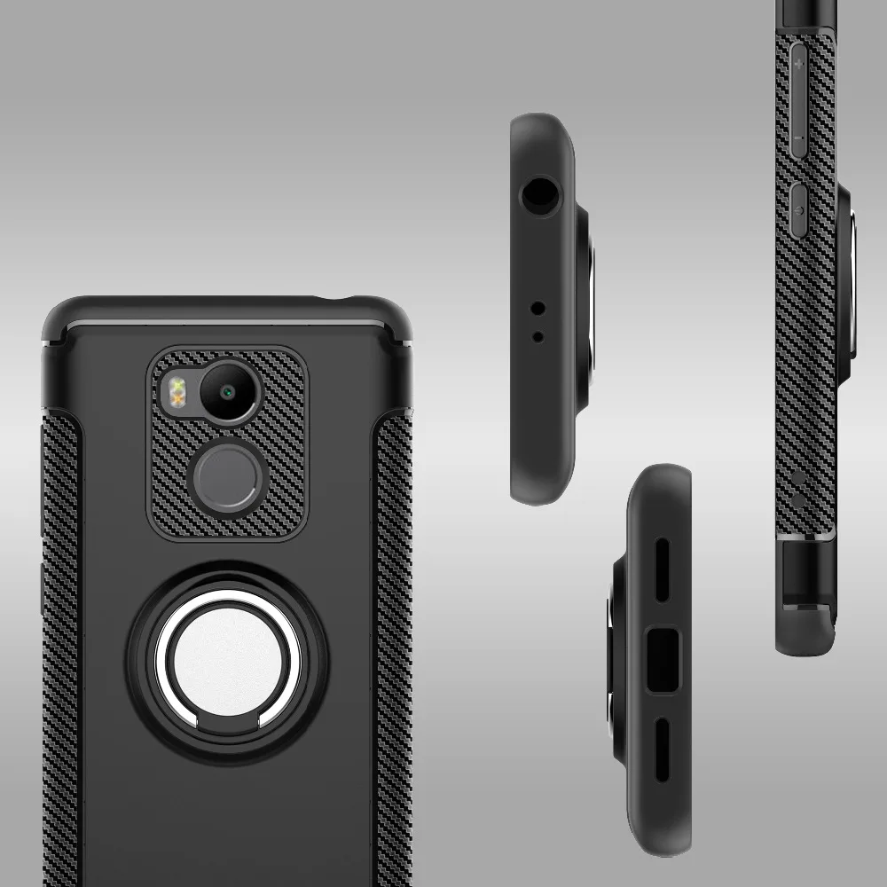 AXBETY чехол для Xiomi Xiaomi Redmi 4 Pro Prime мягкий силиконовый Жесткий PC Combo кольцо панцири 4Pro