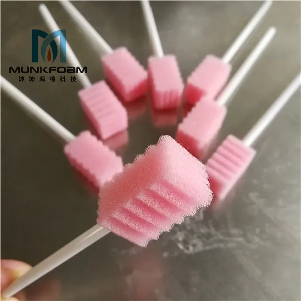 100 шт. ватные палочки из вспененного материала одноразовые зубная щетка с губкой