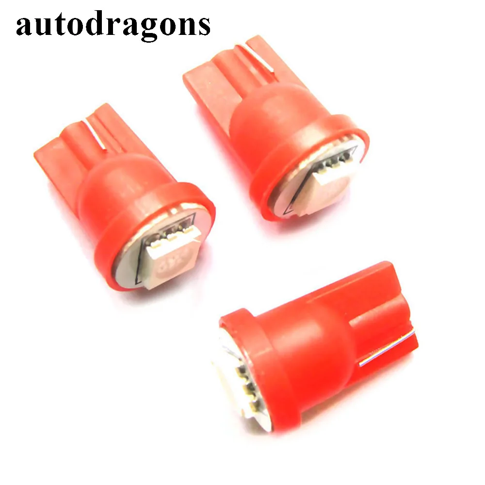 Autodragon 100 шт. T10 194 #555 светодиодные лампы для пинбола 6 3 В переменного тока без
