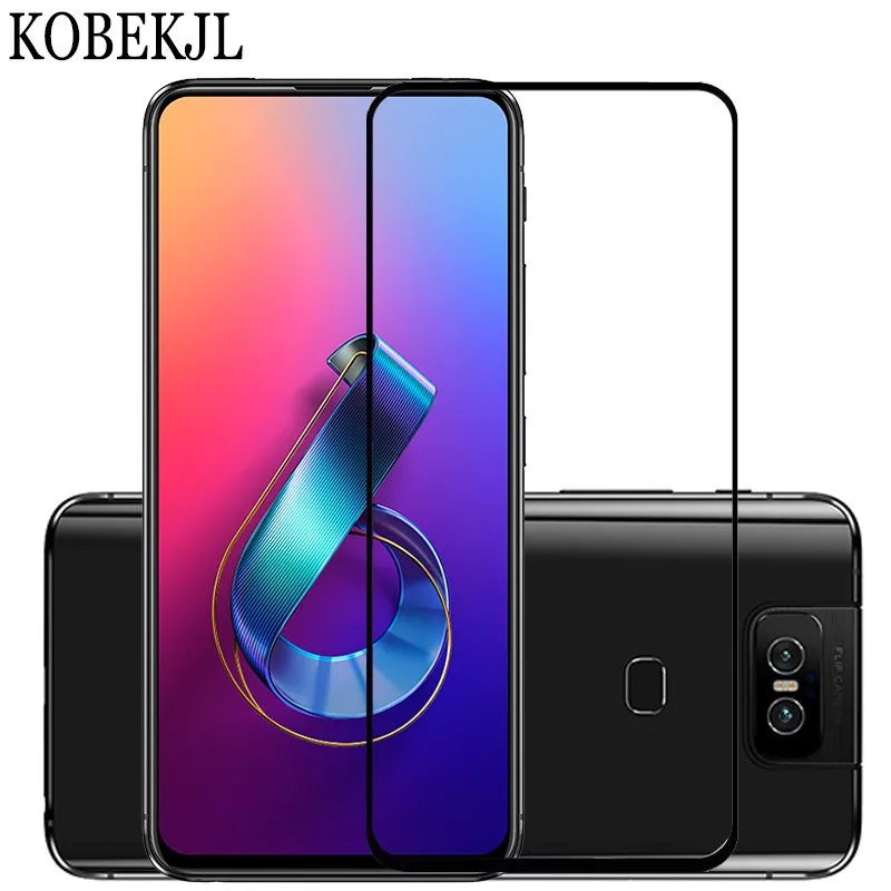 Защита экрана Asus Zenfone 6 ZS630KL закаленное стекло 6Z ZS 630KL I01WD полное покрытие защитная