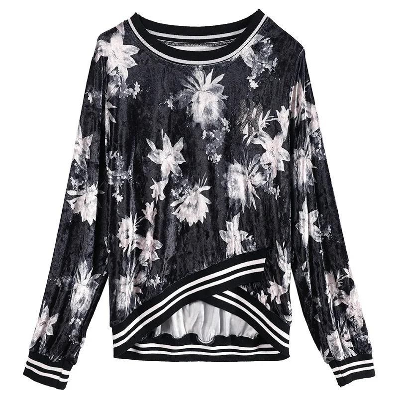 Женская одежда золотые вельветовые широкие брюки из двух предметов женский