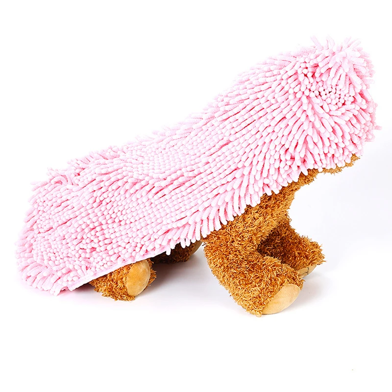 Multipurpose Quick Drying Pet Bath Towel Creative Water Absorption Chenille Microfiber Puppy Dog Hair Products |