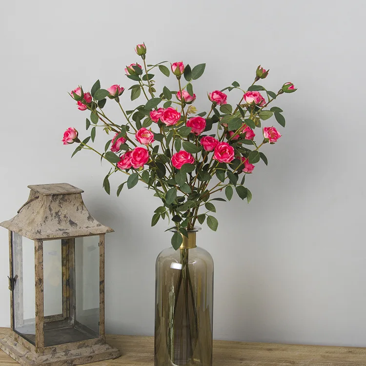 1 комплект мини чай розы Букет невесты на Рождество домашнее свадебное украшение