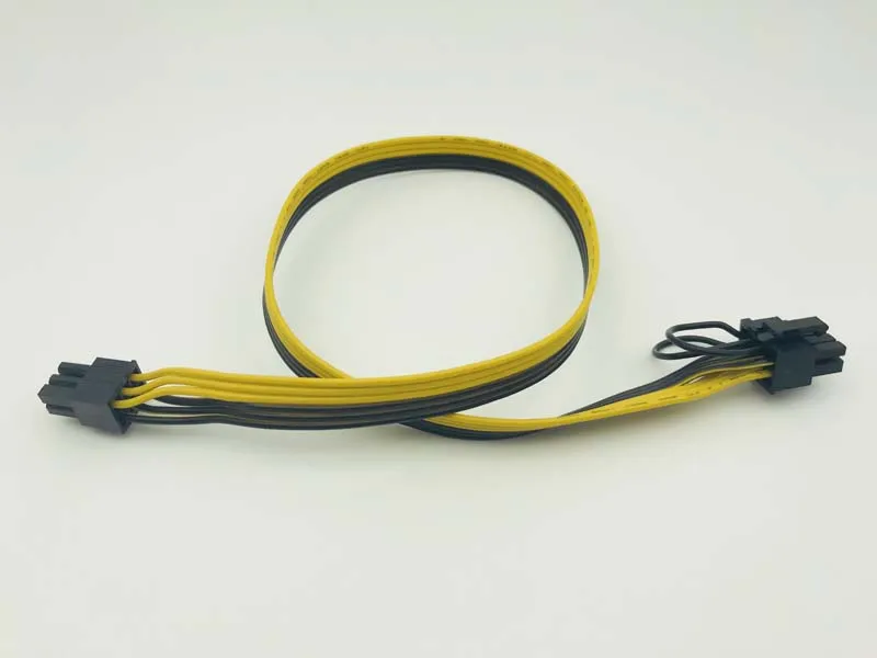 60 см PCI E 6pin к 8(2 + 6)pin 18AWG удлинитель силового кабеля|Компьютерные кабели и разъемы| |