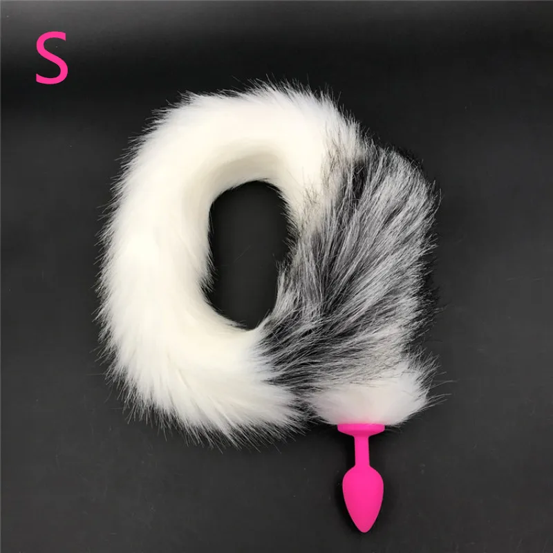 Anus Bead Tails Anal Plug Faux Animal Plush Tail Butt Plugs Silicone Stopper Toy Sex Product for Couples H8-5- | Красота и здоровье