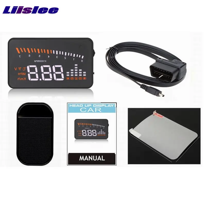 Фото Автомобильный HUD проекционный дисплей для Mazda 3/6 Atenza/Axela CX-5/CX-7 2010 ~ 2025 OBD проектор на лобовом стекле для безопасного вождения №5