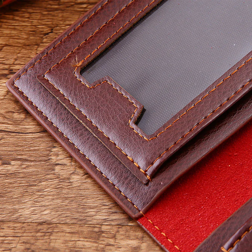 Мужской кожаный кошелек вместительный с отделением для карт 822510 #418 | Багаж и