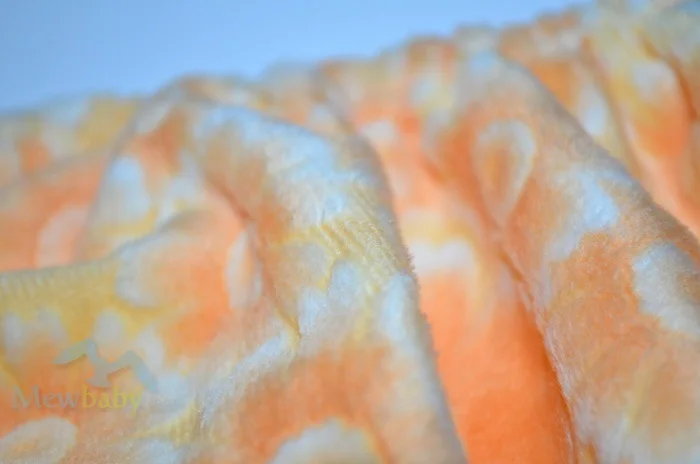 Рождественские подарки цветок minky печатные водонепроницаемые ПУЛ ткань пеленки