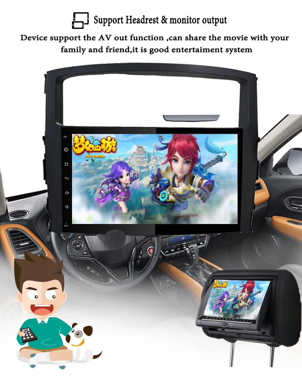 9 дюймов 4+ 64 ГБ Android 9,1 автомобильный dvd gps навигация для Mitsubishi Pajero 2006-2011 Мультимедиа Радио dvd головное устройство Carplay система