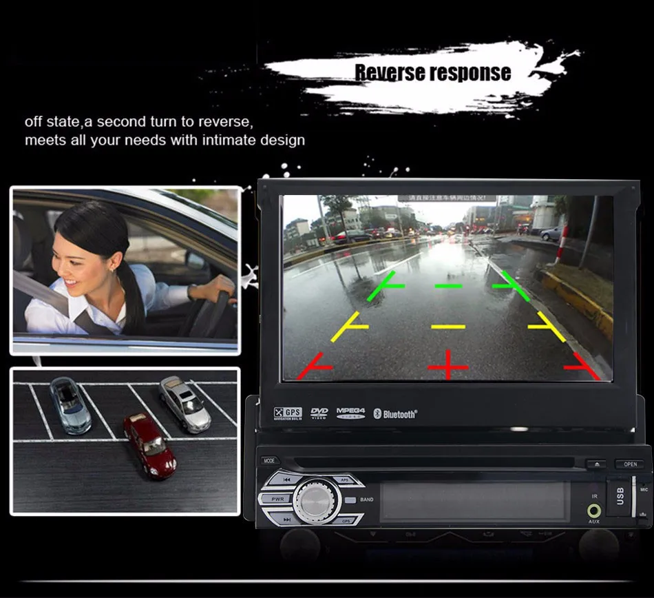 Музыкальный один din Авто Радио автомобильный DVD плеер навигация Авторадио GPS