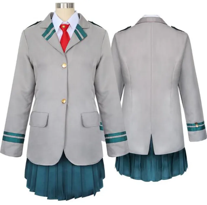 Boku no Hero OCHACO URARAKA Midoriya Izuku костюмы для косплея My academic AsuiTsuyu Yaoyorozu Momo с рубашкой +