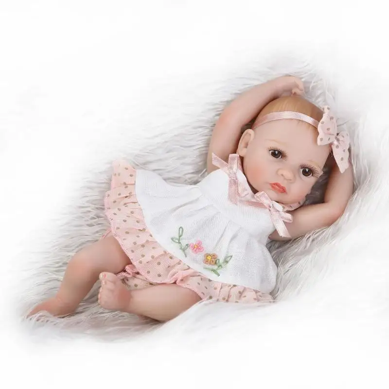 Силиконовые куклы reborn baby 26 см мини кукла девочка alive bebes de silicone настоящие игрушки
