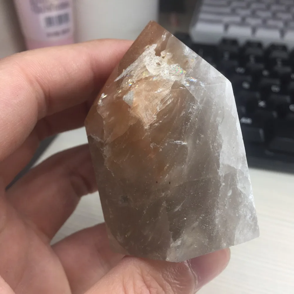 163 г Высокое Качество грубого заживления Rutilated Quartz Point рейки палочка натуральный