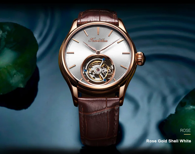 Высококачественные деловые мужские Tourbillon механические наручные часы с синим циферблатом и ручным заводом, Tourbillon мужские наручные часы Reloj de hombre