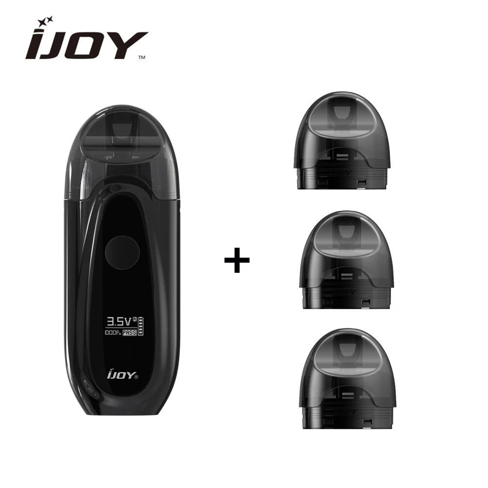 Новое поступление Оригинал Ijoy IVPC Vape Pod 9 Вт с 2 мл картридж и 1.6ohm катушки 450 мАч