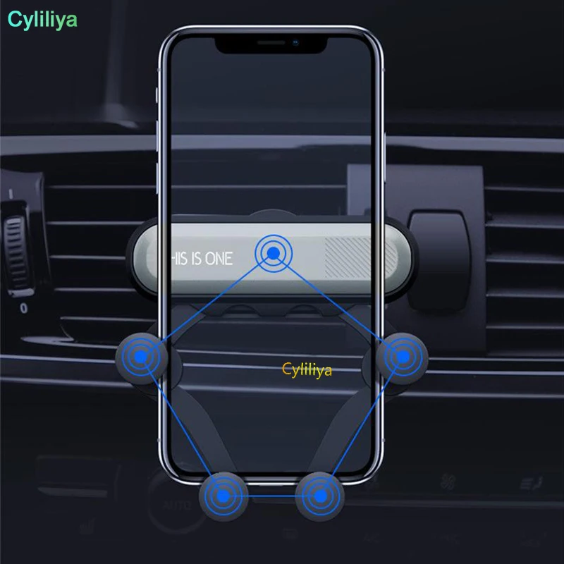 100Pcs This is One Air Vent Mount Mobile Smart Phone Holder Car holder Gravity sensing bracket In retail package | Мобильные
