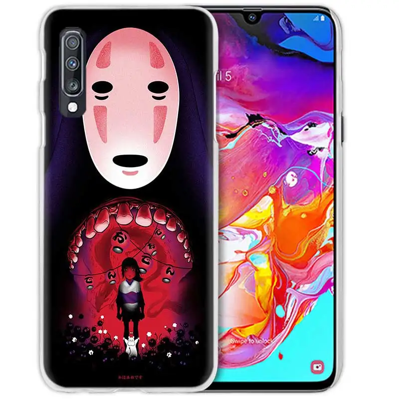 Studio Ghibli Унесенные призраками чехол для samsung Galaxy A50 A70 A20e A40 A30 A20 A10 A8 A6 плюс A9 A7 жесткий чехол для телефона с рисунком в виде крышка Away Totoro