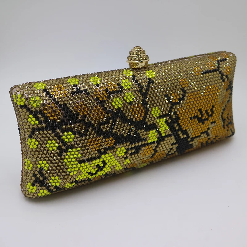 Женский клатч с золотыми кристаллами NUPHIA вечерние сумки для вечеринки и