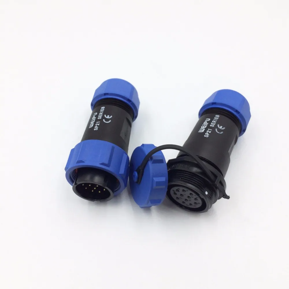 Weipu SP21 водонепроницаемый разъем IP68 2 3 4 5 7 9 12-контактный для кабеля SP2110 штекер и SP2111